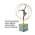 Escultura Ginasta Resina no Circulo Dourado Metal Decoração na internet
