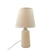 Luminária Abajur Creme Mesa Criado Quarto Com Cúpula