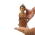 Escultura Buda em Pé Resina Detalhe Cobre Meditação - Natuhome | Esculturas, Decoração, Peças Decorativas E Muito Mais
