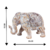 Escultura de Elefante Grande em Resina no Tom Madeira - comprar online