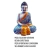 Escultura Buda Sentada Resina Decorativa Diferenciada - comprar online