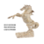 Escultura Cavalo Imponente em Resina no Tom Madeira