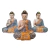 Escultura Buda Sentado Resina Meditando Decorativa - Natuhome | Esculturas, Decoração, Peças Decorativas E Muito Mais