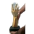 Escultura Mão Resina Dourada com Bola em Vidro Decorativa - loja online