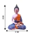 Escultura Buda Sentado Resina Decorativa Diferenciado Zen - comprar online