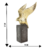 Escultura Pássaro Dourado Base Cor Cimento Resina Moderno G - comprar online