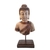 Escultura Busto Buda Resina Decorativa Pedestal Espiritual