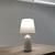 Luminária Abajur Creme Mesa Criado Quarto Com Cúpula - loja online