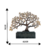 Escultura Arvore da Felicidade com Detalhe Dourado Resina G - comprar online