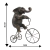 Escultura Elefante em Resina na Bicicleta em Metal - comprar online