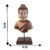 Escultura Busto Buda Resina Decorativa Pedestal Espiritual - comprar online