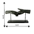 Escultura Aperto Mãos Resina Preto Decorativo na Base Metal - comprar online