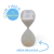 Ampulheta Decorativa Areia Branca Estilosa M - Natuhome | Esculturas, Decoração, Peças Decorativas E Muito Mais