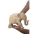 Escultura de Elefante Grande em Resina no Tom Madeira