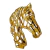 Escultura Cabeça Cavalo em Metal Dourado Decorativo Aparador - Natuhome | Esculturas, Decoração, Peças Decorativas E Muito Mais