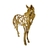 Escultura Cavalo Metal Dourado Imponente Decorativo Aparador - Natuhome | Esculturas, Decoração, Peças Decorativas E Muito Mais