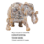 Imagem do Escultura de Elefante em Resina Menor no Tom Madeira