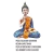 Escultura Buda Sentado Resina Decorativa Diferenciada Zen - comprar online