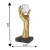 Escultura Mão Resina Dourada com Bola em Vidro Decorativa - comprar online