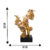 Escultura Casal Rosto Romantico Dourado em Resina Decorativo - comprar online
