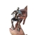 Escultura musico violino em resina sentado cadeira em metal na internet