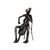 Escultura musico com violoncelo decoração musicista resina
