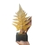 Escultura folha dourada em resina decoração para aparador na internet