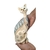 Escultura gato azul detalhe espelhado em resina decorativo - loja online