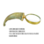Lupa com cabo imitando chifre tom marfim resina decorativa - comprar online