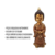 Escultura Buda em Pé Resina Detalhe Cobre Meditação na internet