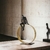 Escultura Pessoa em Resina Circulo Metal Dourado Decoração - comprar online