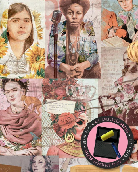 Kit de Lambe-Lambe Mulheres para Parede – Decoração Criativa e Moderna - comprar online