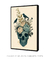 Quadro Decorativo Caveira Azul Floral - DoEdu Store