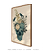 Quadro Decorativo Caveira Azul Floral - comprar online