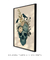 Imagem do Quadro Decorativo Caveira Azul Floral