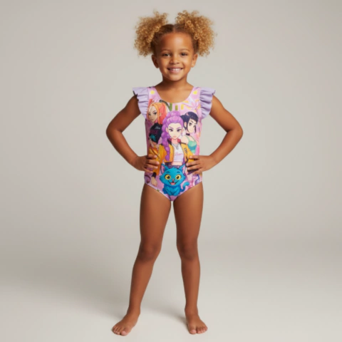 Malla volados Guerreras Kpop Demon Hunters Huntrix - comprar online