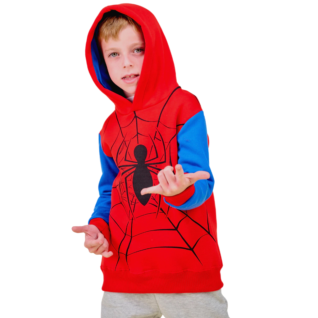 Buzo Capucha Spiderman Disfraz