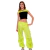 Conjunto Fluo Fosfo Remera Top Pantalon