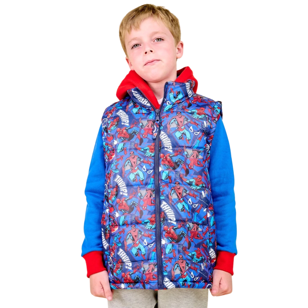 Chaleco Puffer Spiderman