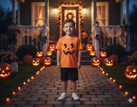 Remera Halloween Calabaza - comprar online