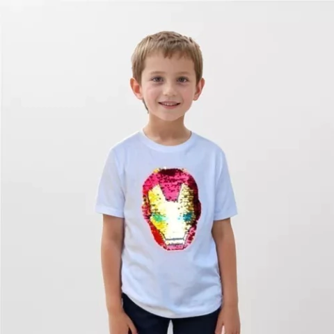 Remera Iron Man Marvel Niño