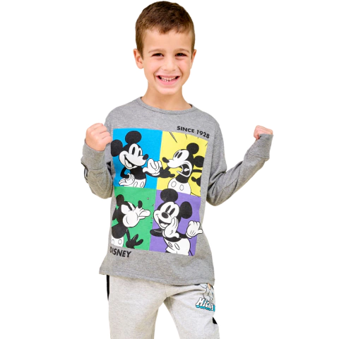 Remera Mickey Mouse Cubos