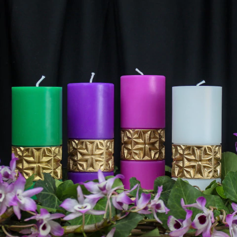 Coroa do Advento Emmanuel - Colorida - comprar online