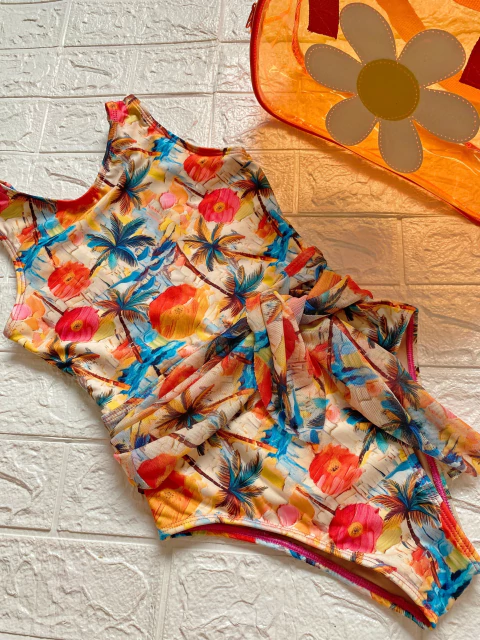 Maiô Marjorie Juvenil Floral - comprar online