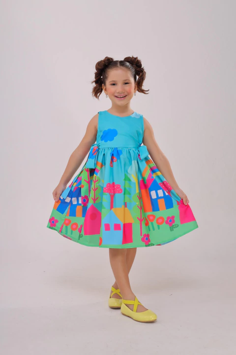 Vestido Maitê verde claro