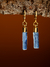 Brinco Harmonia - Cianita azul - comprar online