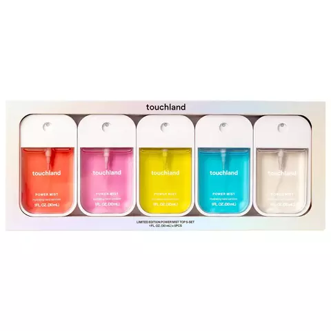 PREORDEN -Touchland Limited Edition Power Mist Hydrating Hand Sanitizer Top 5-Set - comprar en línea