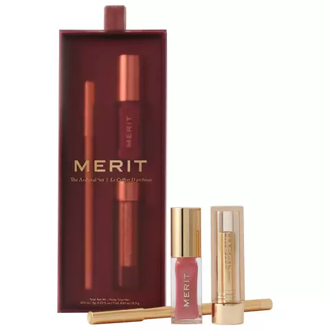 PREORDEN - MERIT The Archival Lip Essentials Gift Set