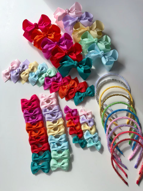 Kit Completo Laços e Tiaras Coleção Verão 26 (60 itens) - K-60-CV26 - comprar online