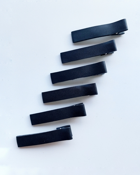 Kit 3 Pares Hair Clip Napa Preto